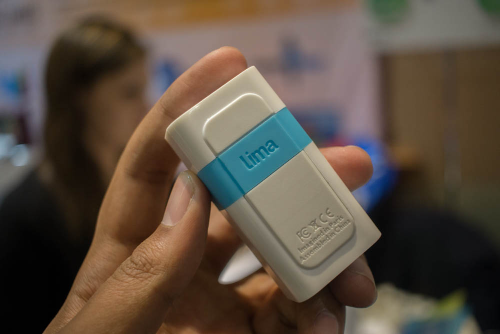 The original Lima dongle, held in hand